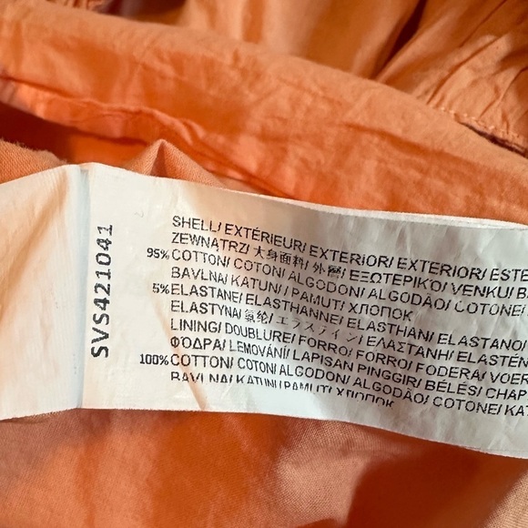 SOVERE Mercy Reversible Cut Out Midi Dress in light orange  Size L - Picture 6 of 8